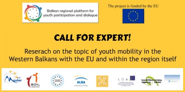 CALL FOR EXPERT-Balkan Regional Platform for Youth Participation and Dialogue