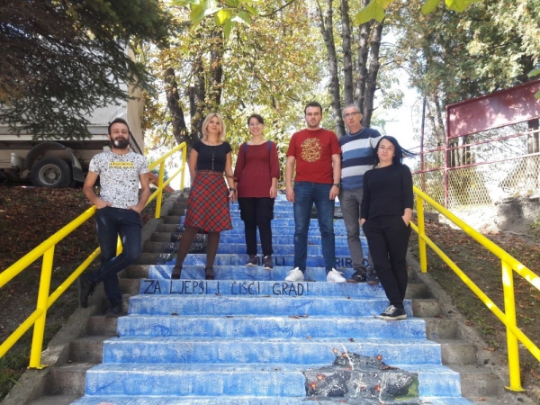 WATERFALL ON THE STAIRS